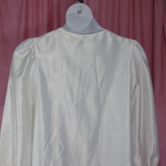 Aria Nightgown Long Satin Brushed Lined Size M - Picture 4 of 5